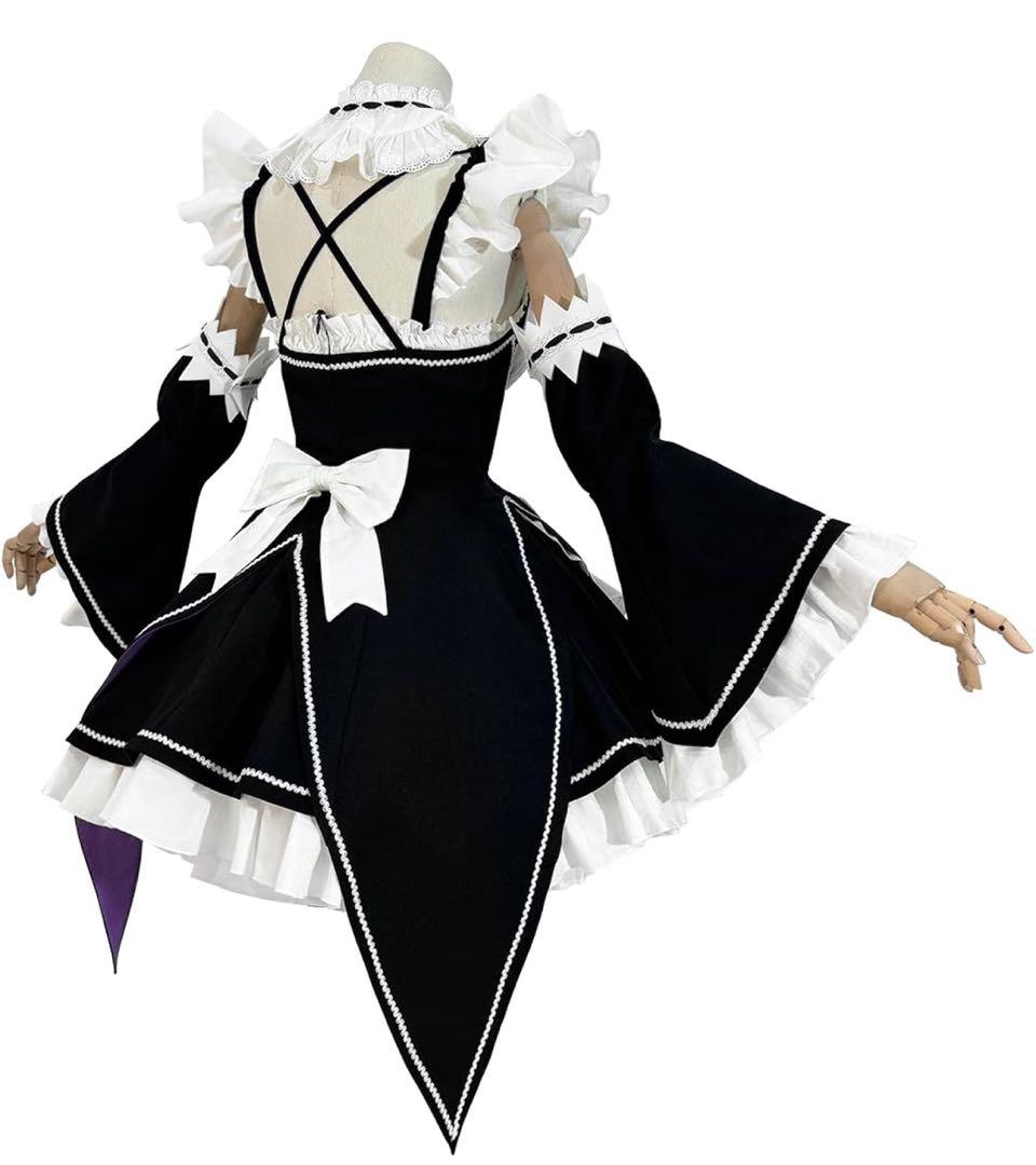 リゼロ レム コスプレ 衣装 ウィッグ パニエ 付き