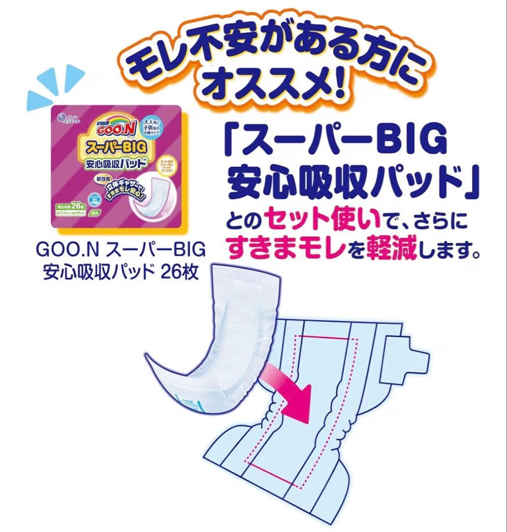 新品未使用 グーン スーパーBIG テープ止め 28枚×12P 15〜35kg