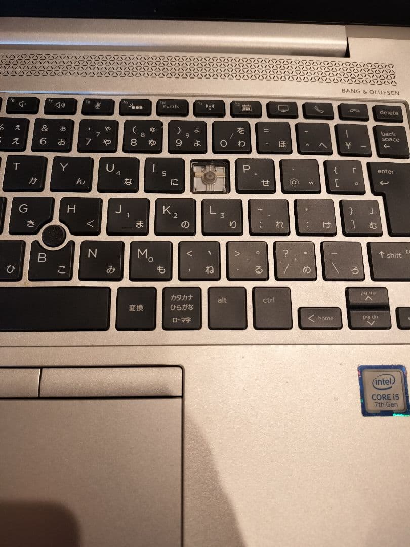 HP EliteBook i5 第7世代 Pキー欠損 動作未確認 ジャンク現状品