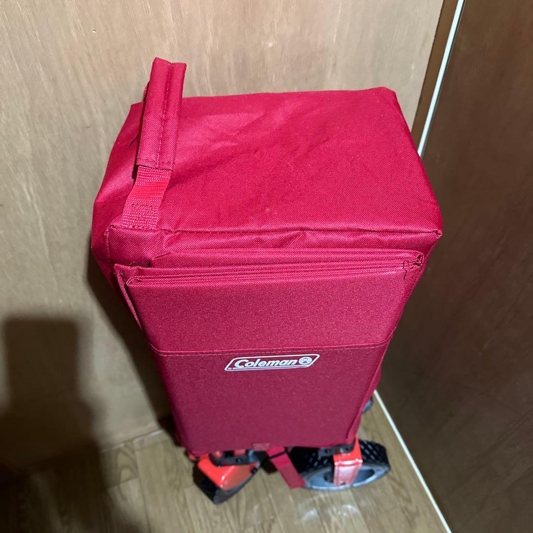 Coleman 赤いキャリーカート