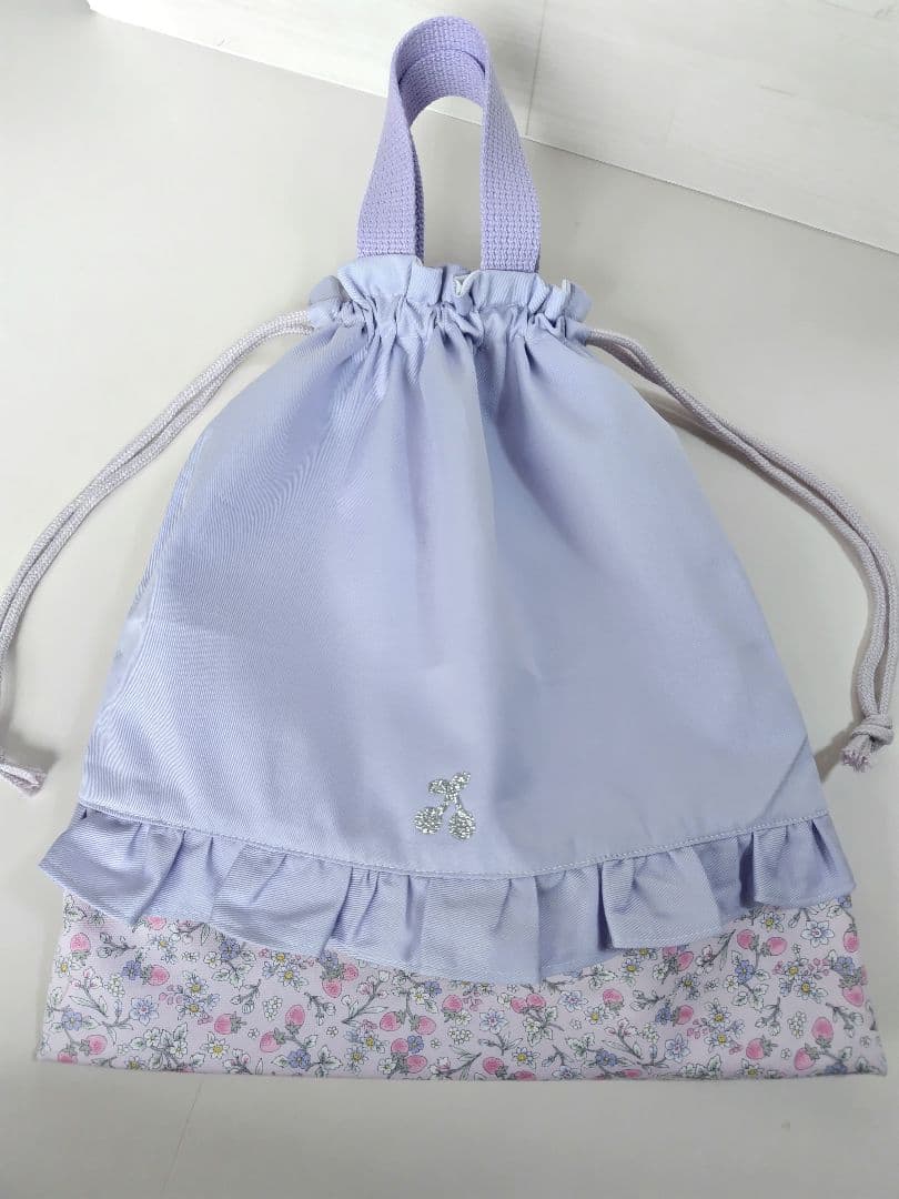 入園入学グッズ4点セット いちご花柄