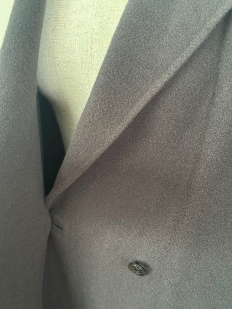 ソージュ soeju ウールリバーロングジレ　チャコール　FREEサイズ