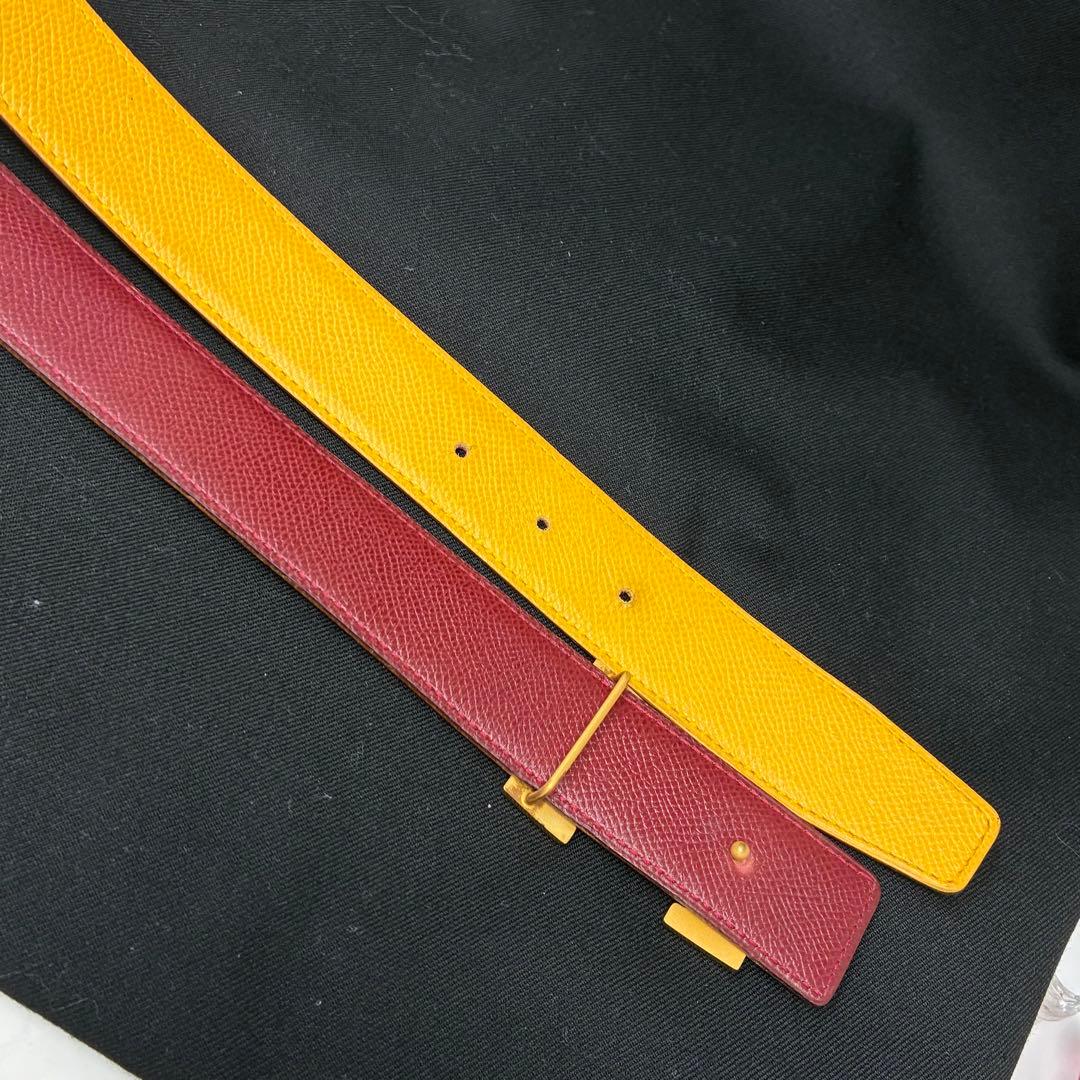 美品　 エルメス コンスタンス レザー ベルト レディース リバーシブル