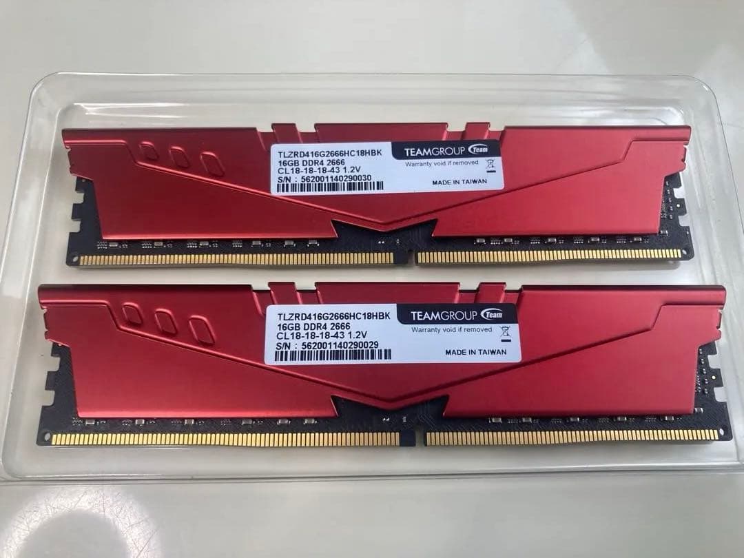 TEAMGROUP VULCAN Z 16GB×2 DDR4 メモリー