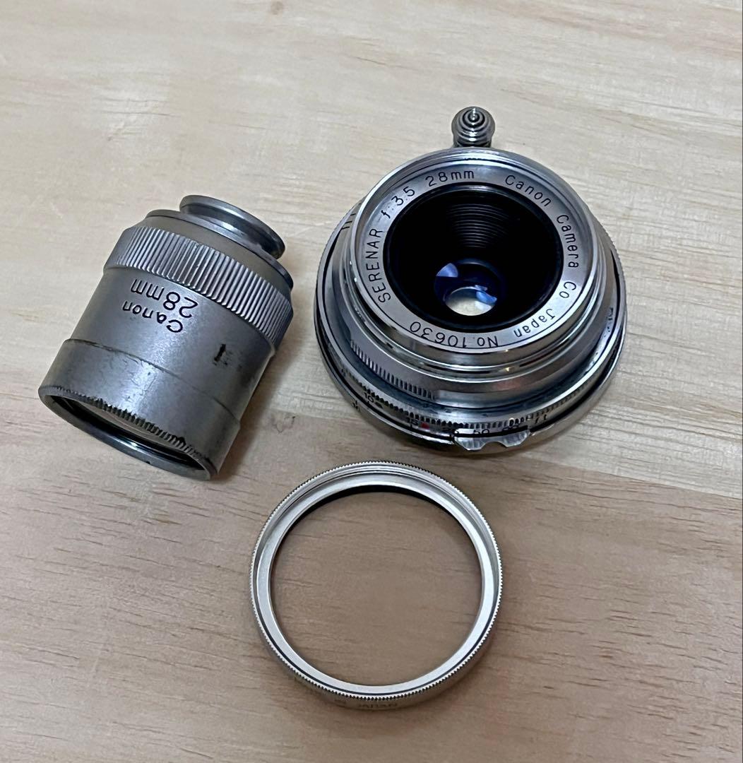 Canon Serenar 28mm レンズ　外付けファインダー付き