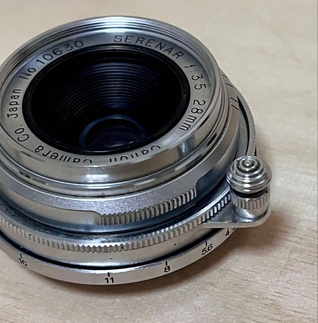 Canon Serenar 28mm レンズ　外付けファインダー付き