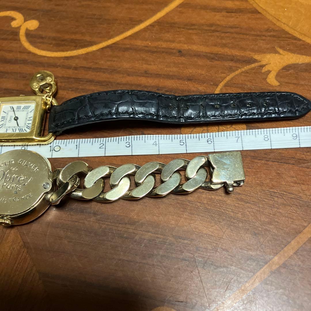 格安！！稼動品！オブレイObrey腕時計２点！金色ベルメイユ&チャーム付き