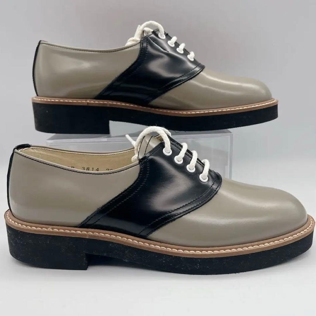 【未使用級】ハルタ 【23.5】 HARUTA サドルシューズ