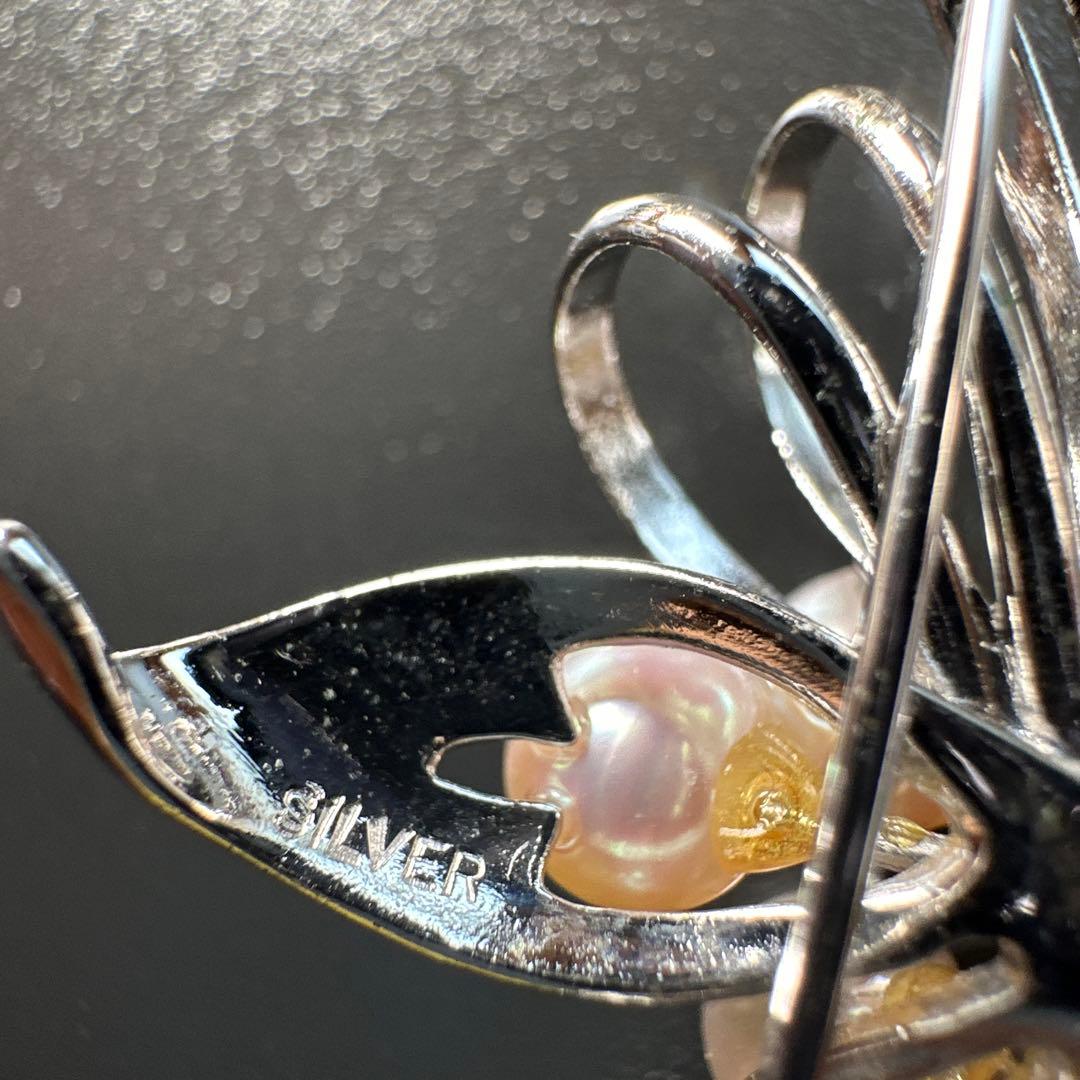 【vintage】田崎真珠含む　シルバー製　パールブローチ　6点　まとめ売り