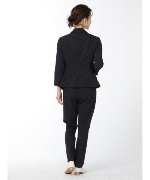 TAKA-Q(タカキュー) スーツパンツセット 7分袖ジャケット＋パンツ 紺