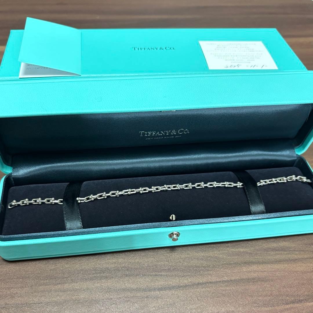 美品　ティファニー　ハードウェア　マイクロリンク　ブレスレット　TIFFAN