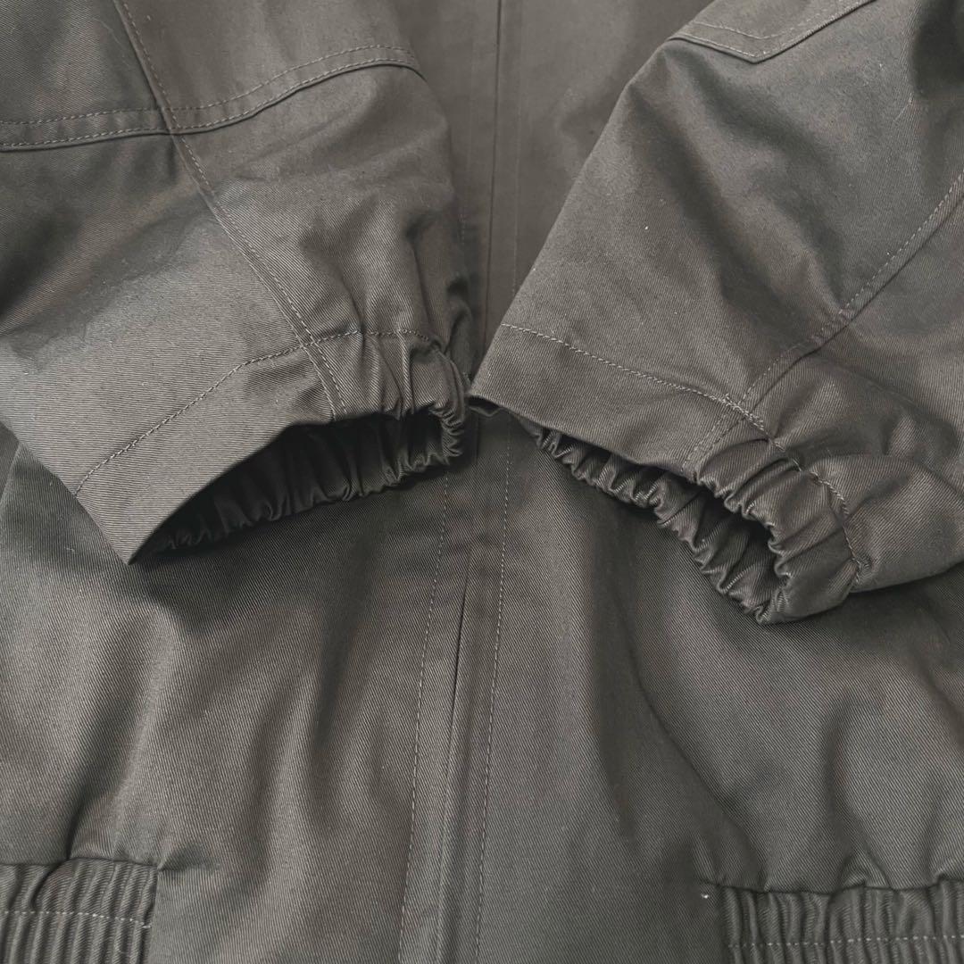 UNIQLO U パフテックショートブルゾン カーキ L 中綿 ジップアップ