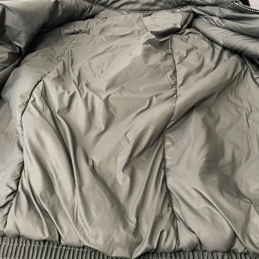 UNIQLO U パフテックショートブルゾン カーキ L 中綿 ジップアップ