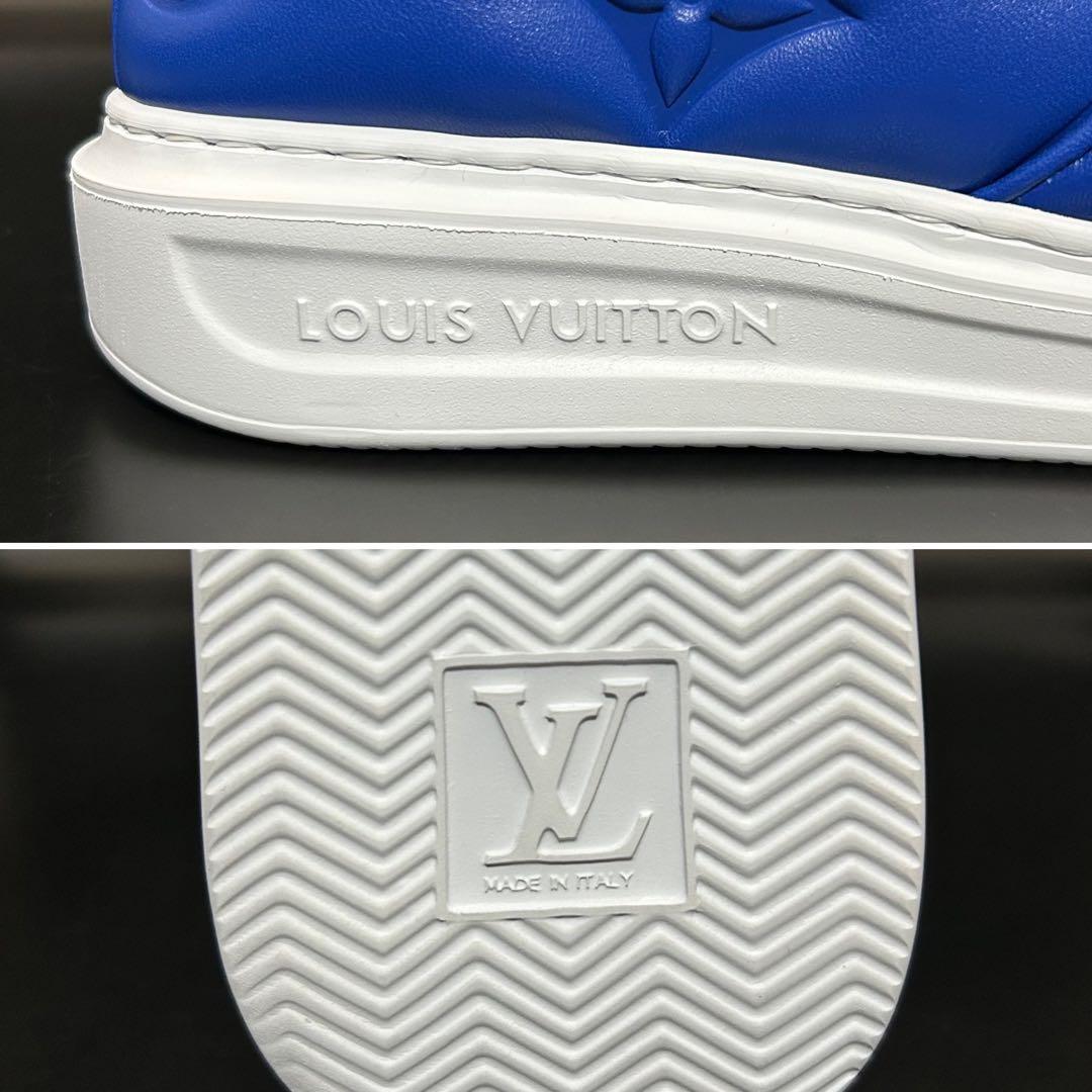 【新品】ルイヴィトン ビバリーヒルズ スニーカー モノグラム メンズ 青