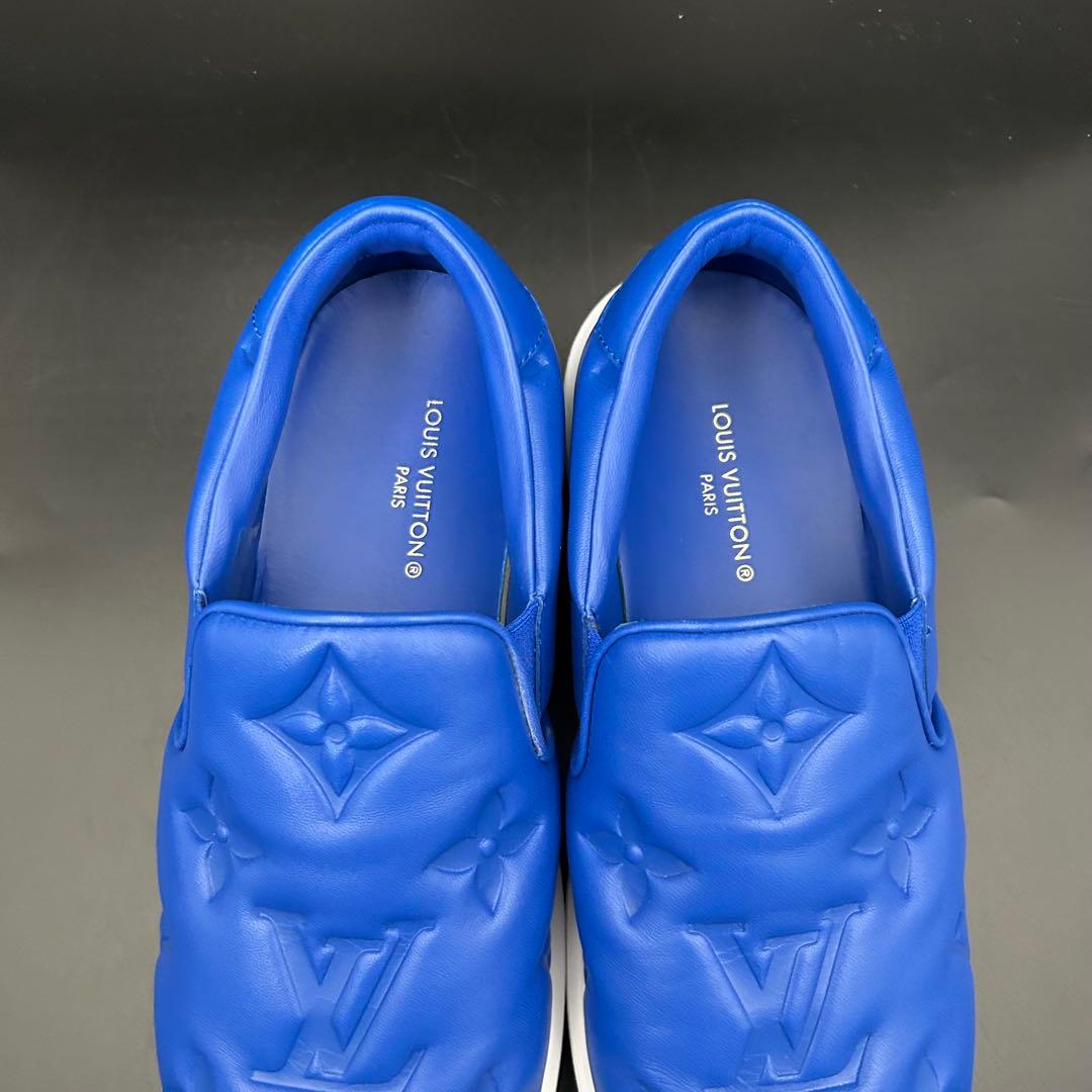 【新品】ルイヴィトン ビバリーヒルズ スニーカー モノグラム メンズ 青