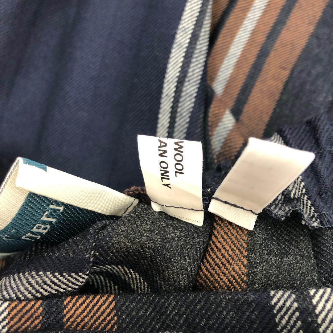 O’NEIL of DUBLIN キルトスカート ロング BARROW ネイビー