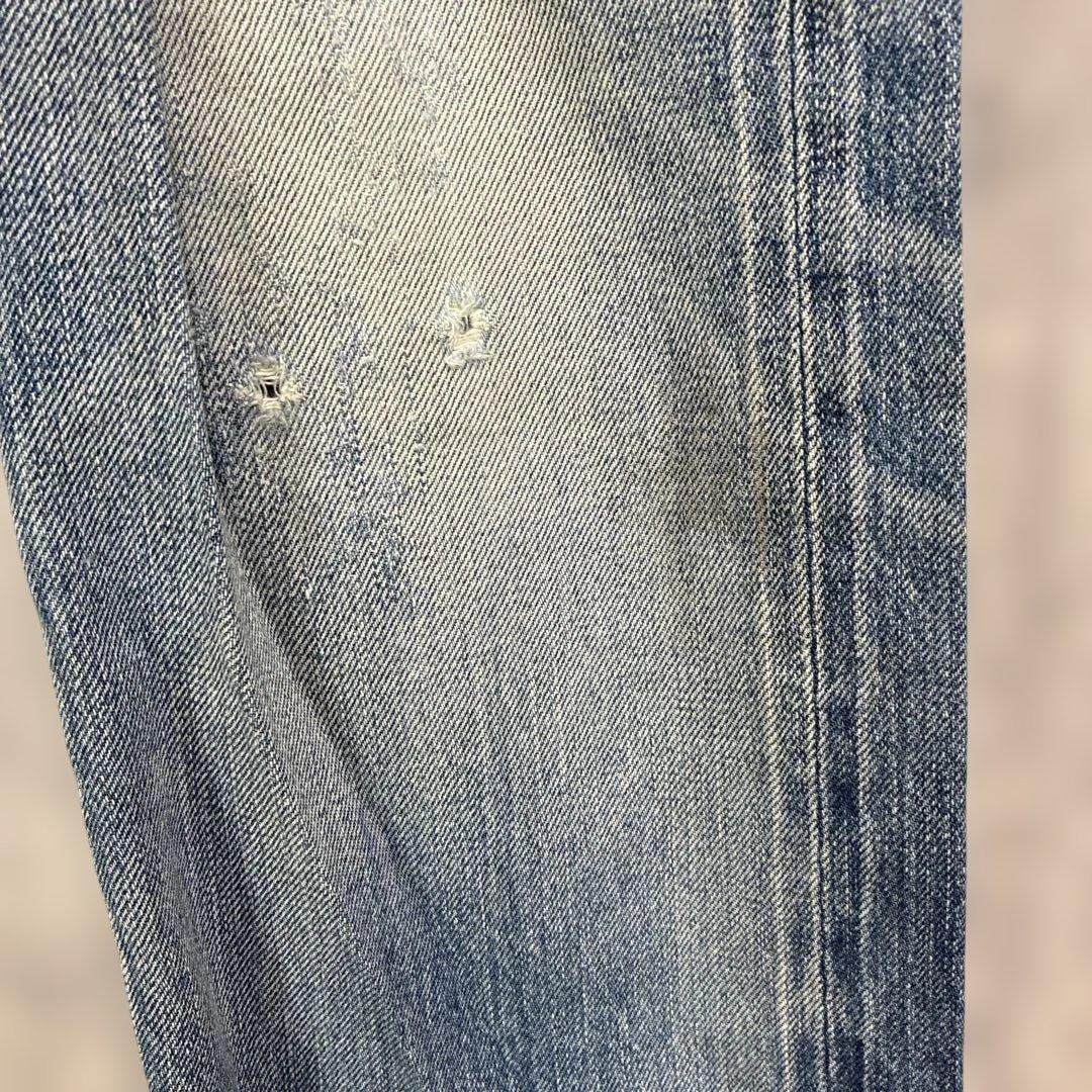 HYSTERIC GLAMOUR ダメージ加工 スタッズ ストレート レディース