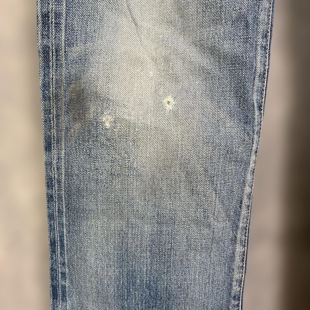 HYSTERIC GLAMOUR ダメージ加工 スタッズ ストレート レディース