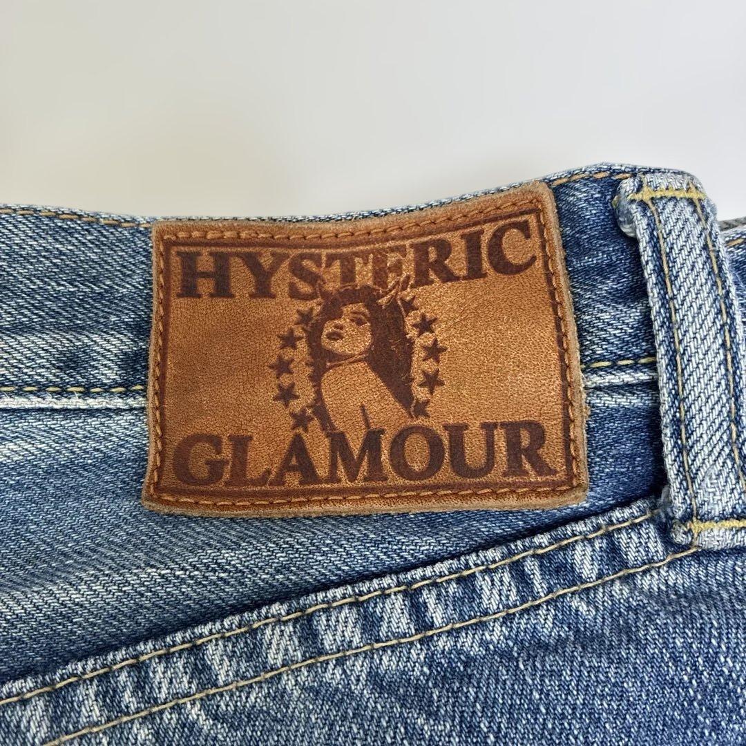 HYSTERIC GLAMOUR ダメージ加工 スタッズ ストレート レディース