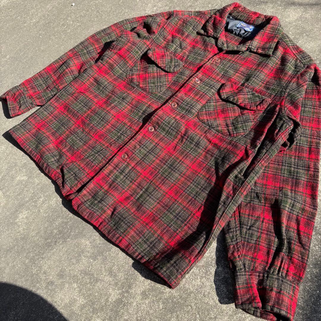 はち PENDLETON 60s シャドーチェックボードシャツ キムタク