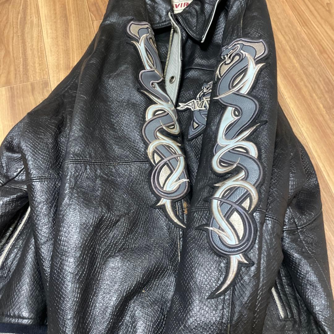 AVIREX Snacksの本革レザージャケット