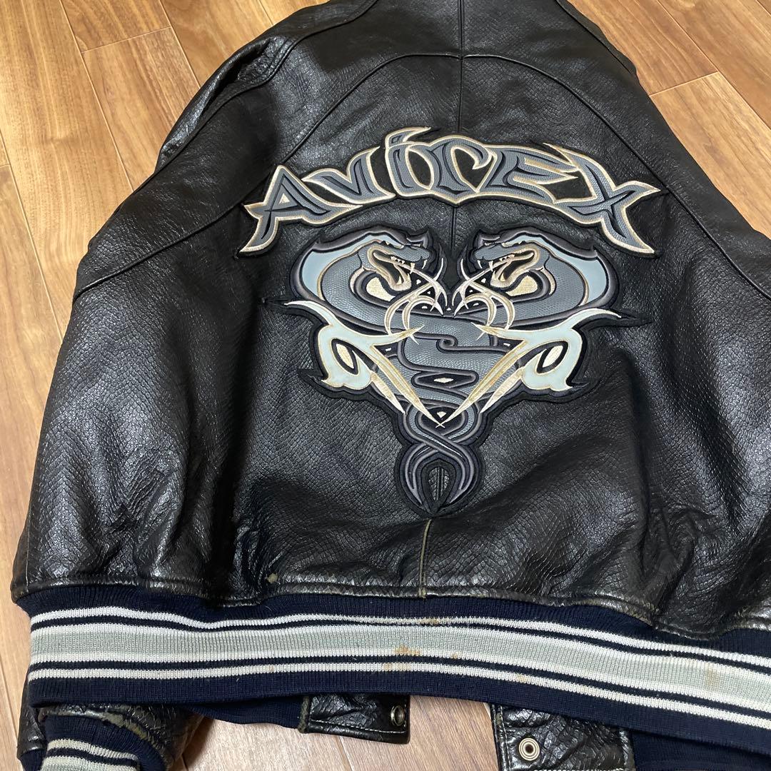 AVIREX Snacksの本革レザージャケット