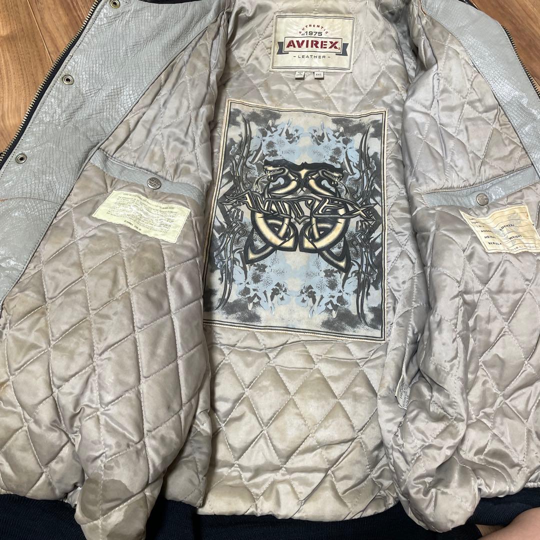 AVIREX Snacksの本革レザージャケット
