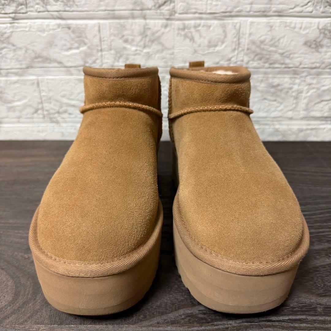 UGG クラシック ウルトラミニ プラットフォーム 23cm チェスナット　厚底