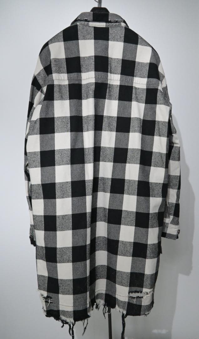 トップス A.F ARTEFACT GRUNGE SHIRT-COAT