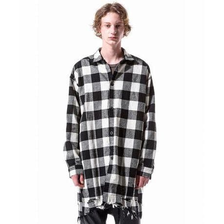 トップス A.F ARTEFACT GRUNGE SHIRT-COAT