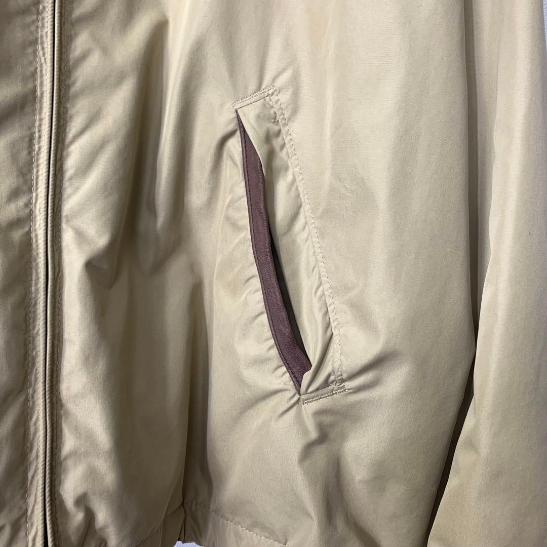 美品 ポロバイラルフローレン スイングトップ M ベージュ ポリエステル 刺繍