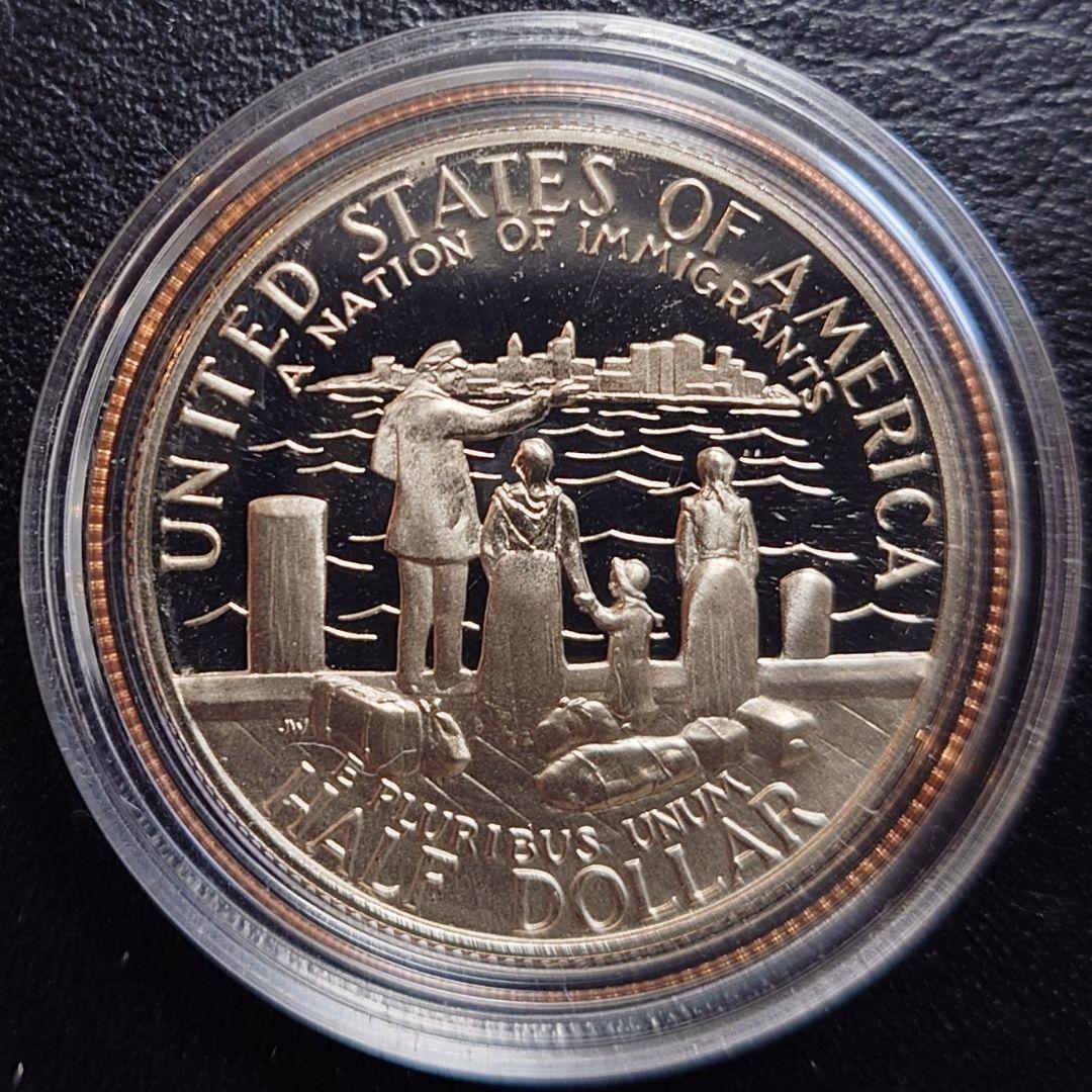 1986年 アメリカ銀貨 1ドル リバティ自由の女神記念銀貨SV900+白銅貨