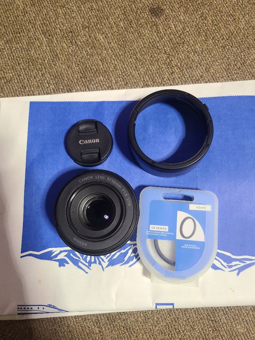 Canon RF50mm F1.8 STM レンズ　フード　フィルター