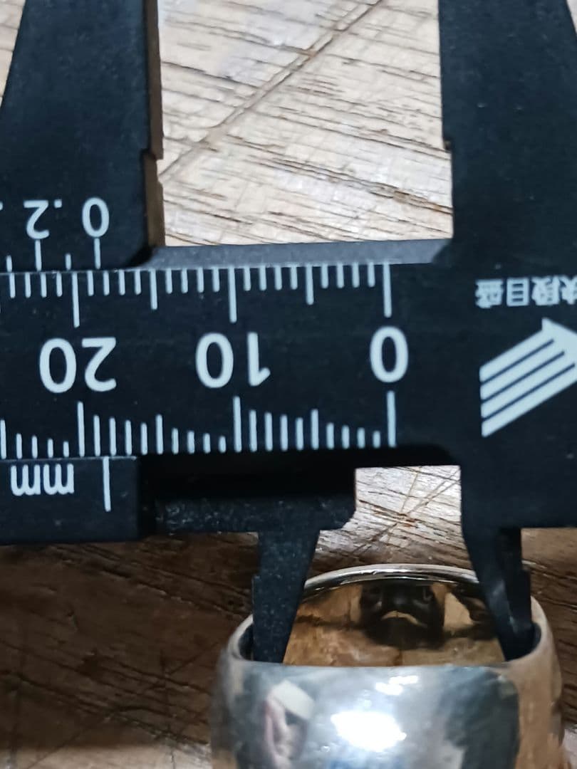 春銀 希少 特大スカル シルバーリング Silver925 毒 52g　18号