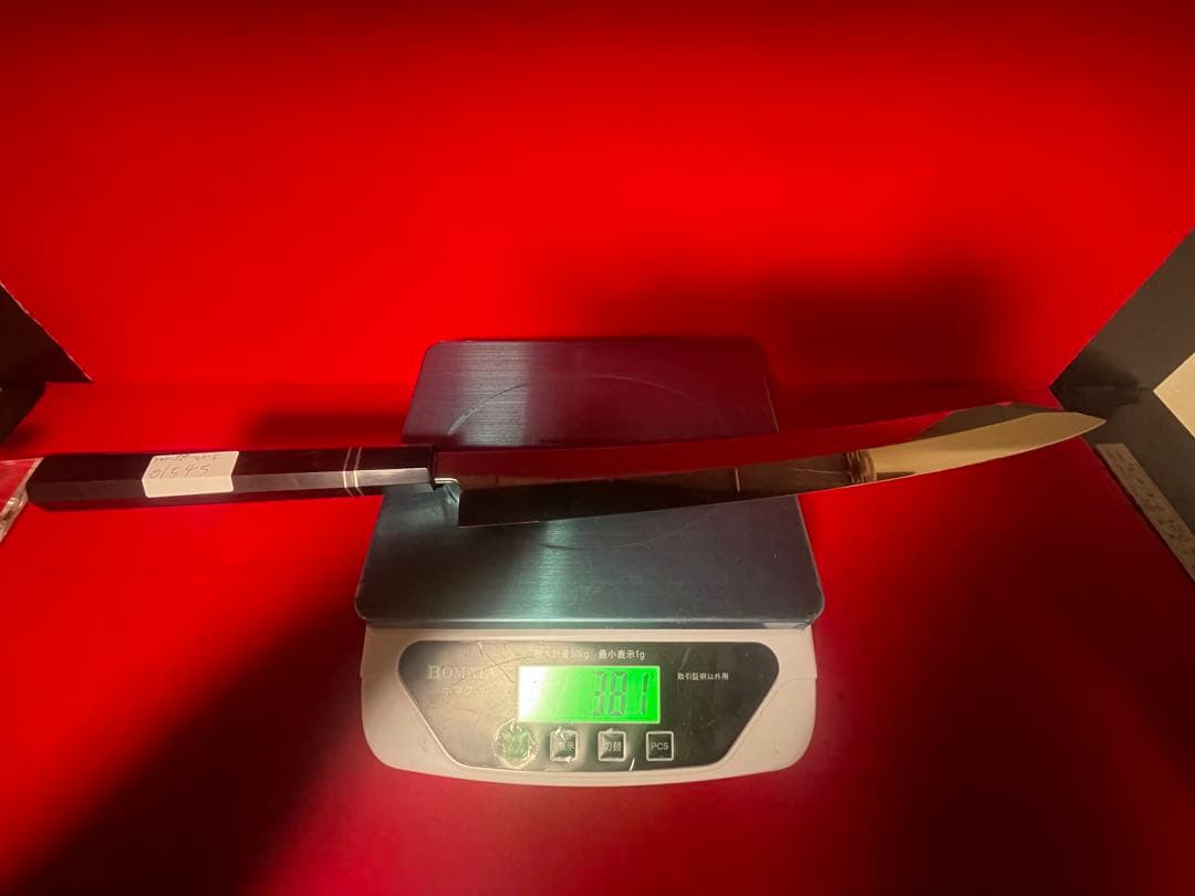 包丁　剣型切付　尺ニ　鏡面仕上げ　切味抜群　箱付　未使用品