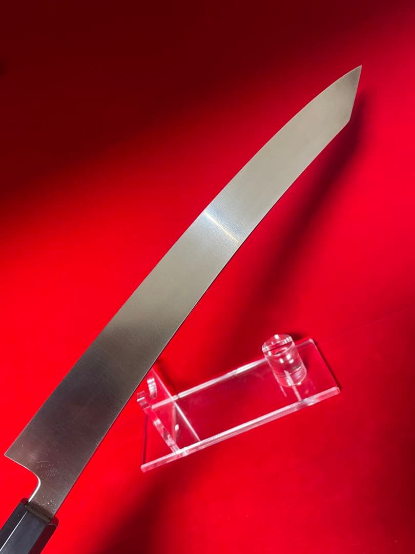 包丁　剣型切付　尺ニ　鏡面仕上げ　切味抜群　箱付　未使用品