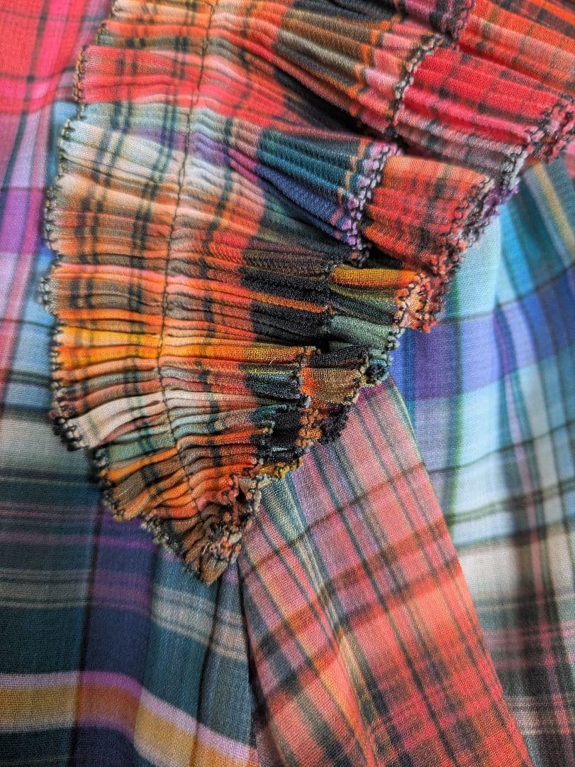 DOUBLE STANDARD CLOTHING ミックスチェックブラウス 38