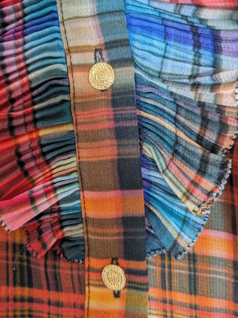 DOUBLE STANDARD CLOTHING ミックスチェックブラウス 38