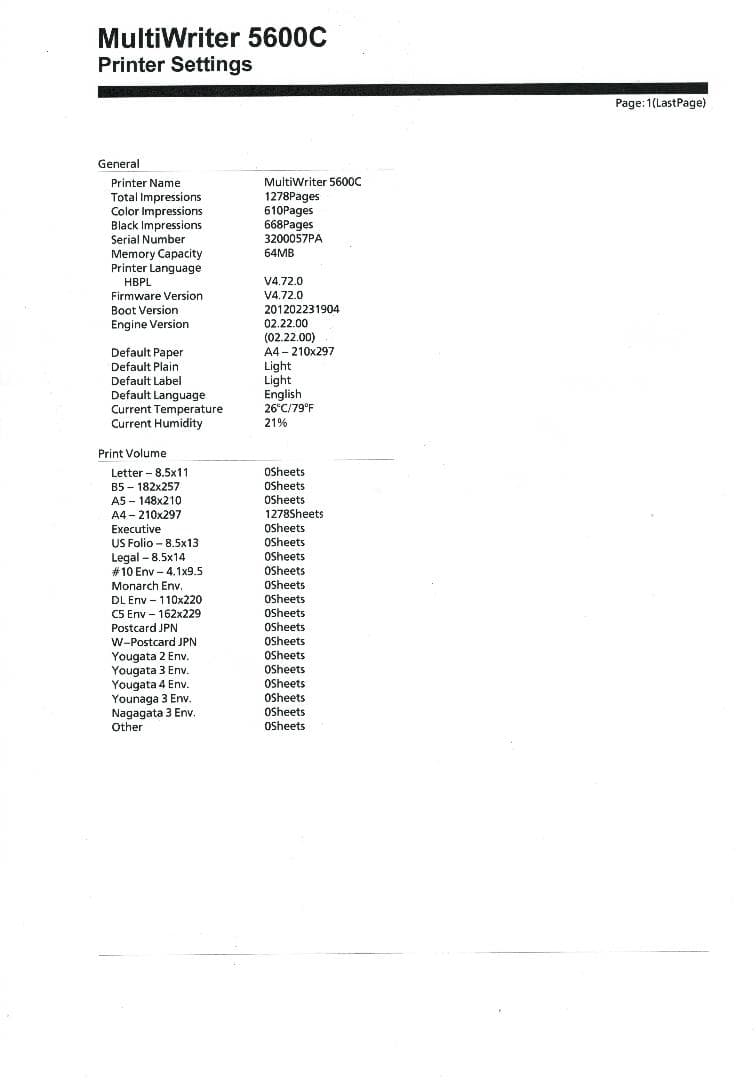 NEC MultiWriter 5600C 中古品