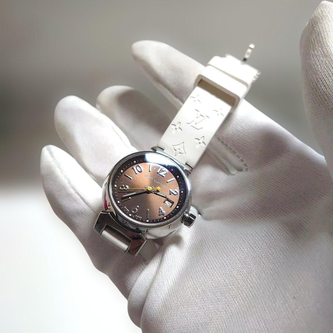 極美品Louis Vuitton ルイヴィトン タンブールQ1211モノグラム