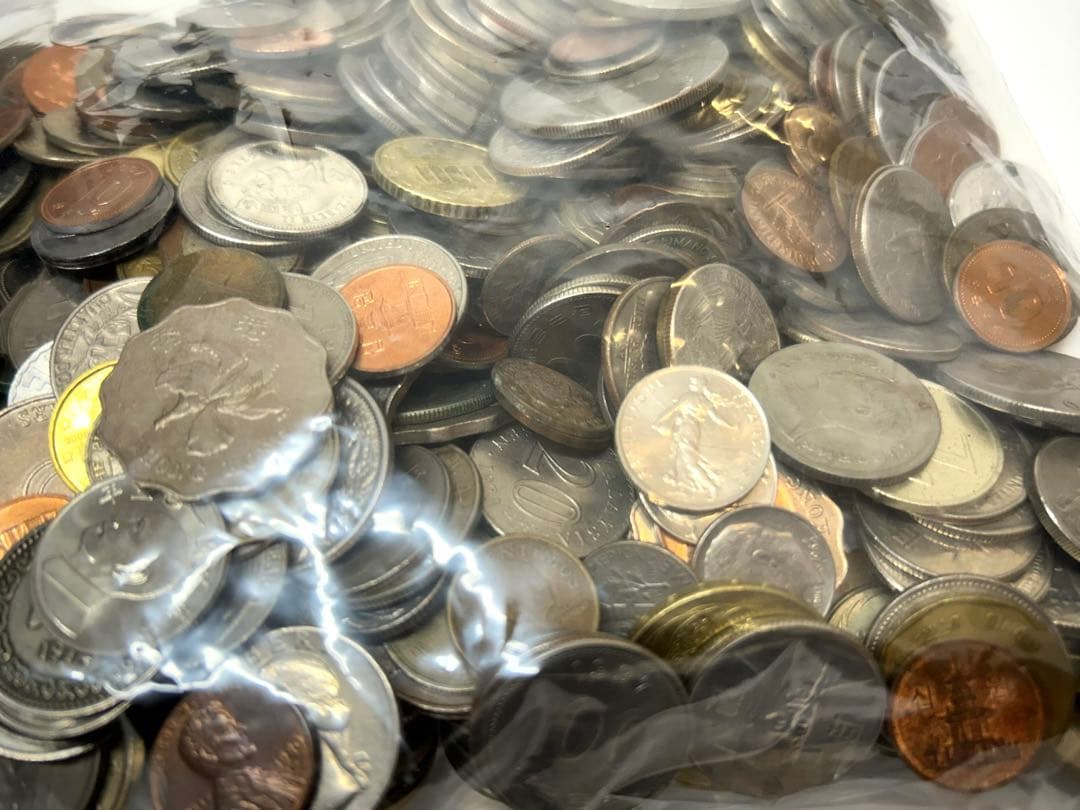 【約2.5kg】外国 外貨 大量 まとめ売り