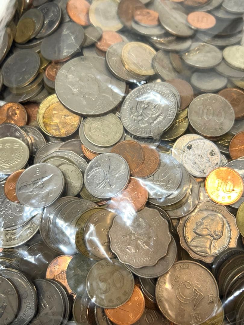 【約2.5kg】外国 外貨 大量 まとめ売り