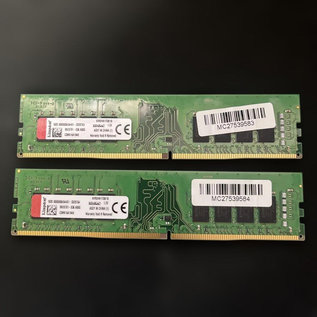 PCメモリー　DDR4 16G✖️2 32G