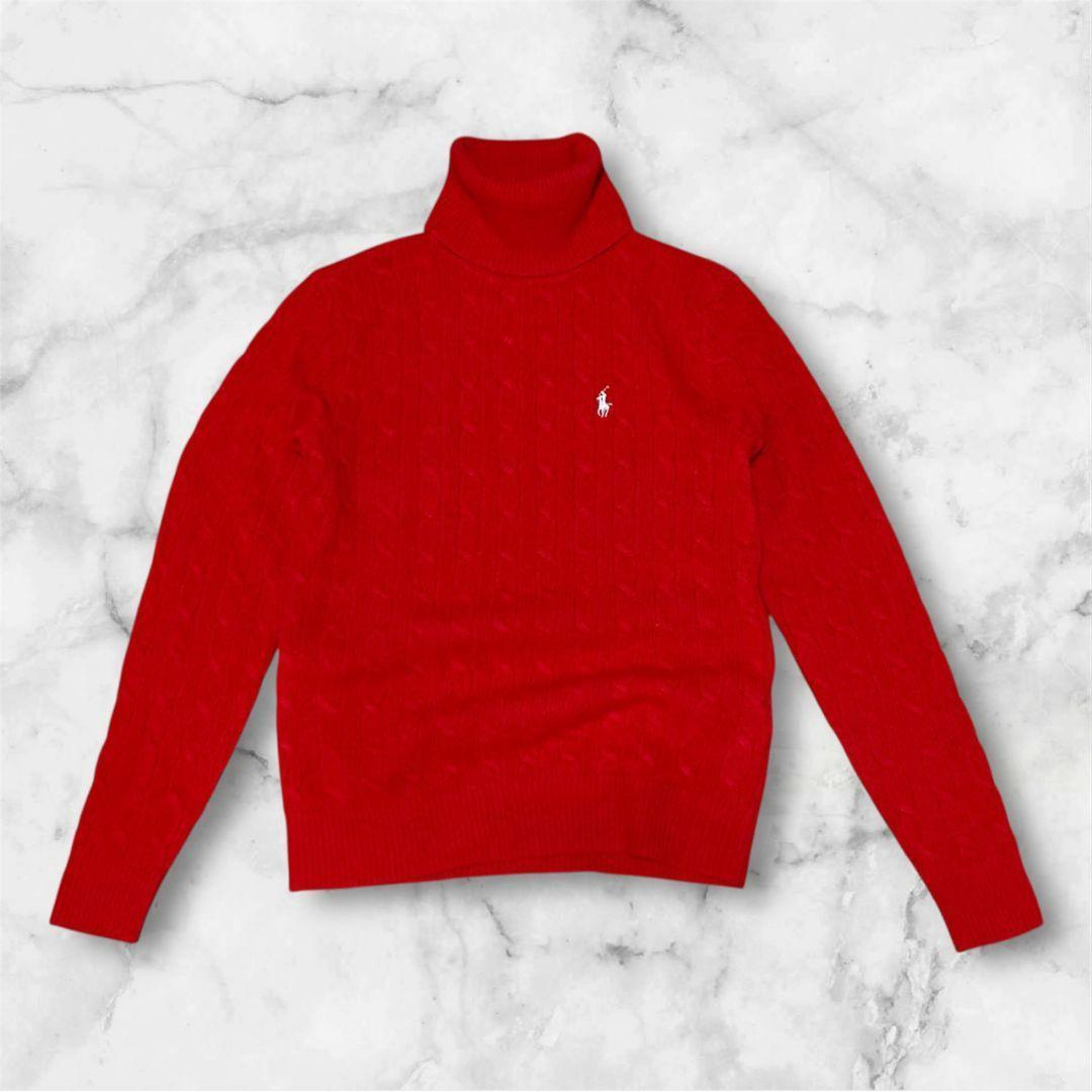 【極美品】Ralph Lauren Sport ケーブルニット タートルネック