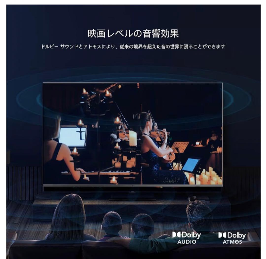 FPD チューナーレステレビ 55V型　Google TV