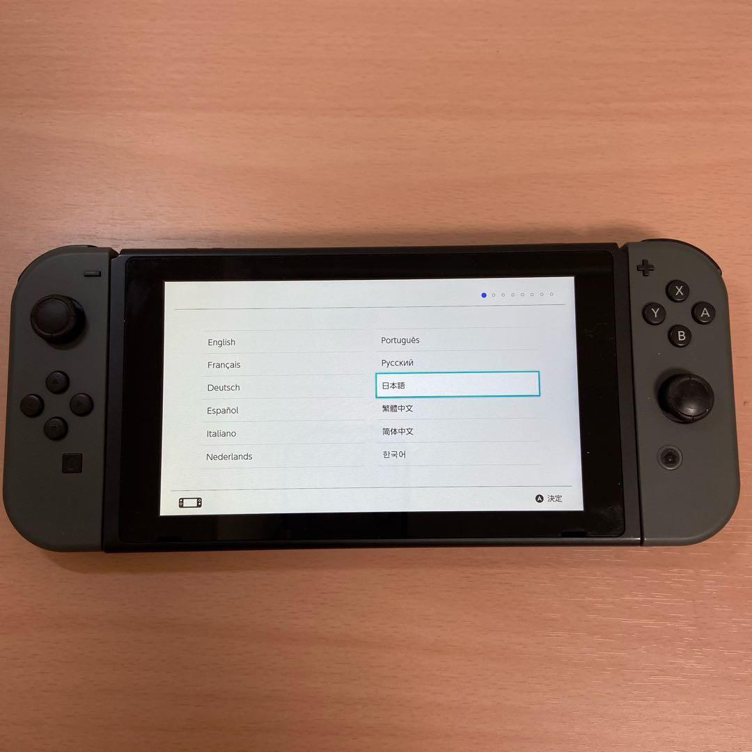 Nintendo Switch 本体 グレー バッテリー強化 メモリーカード付