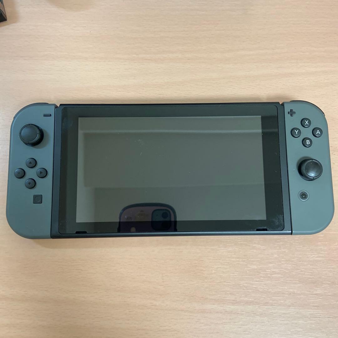Nintendo Switch 本体 グレー バッテリー強化 メモリーカード付