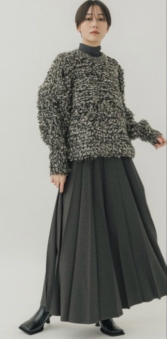 トップス CLANE MIX LOOP MOHAIR KNIT TOPS 2023FW