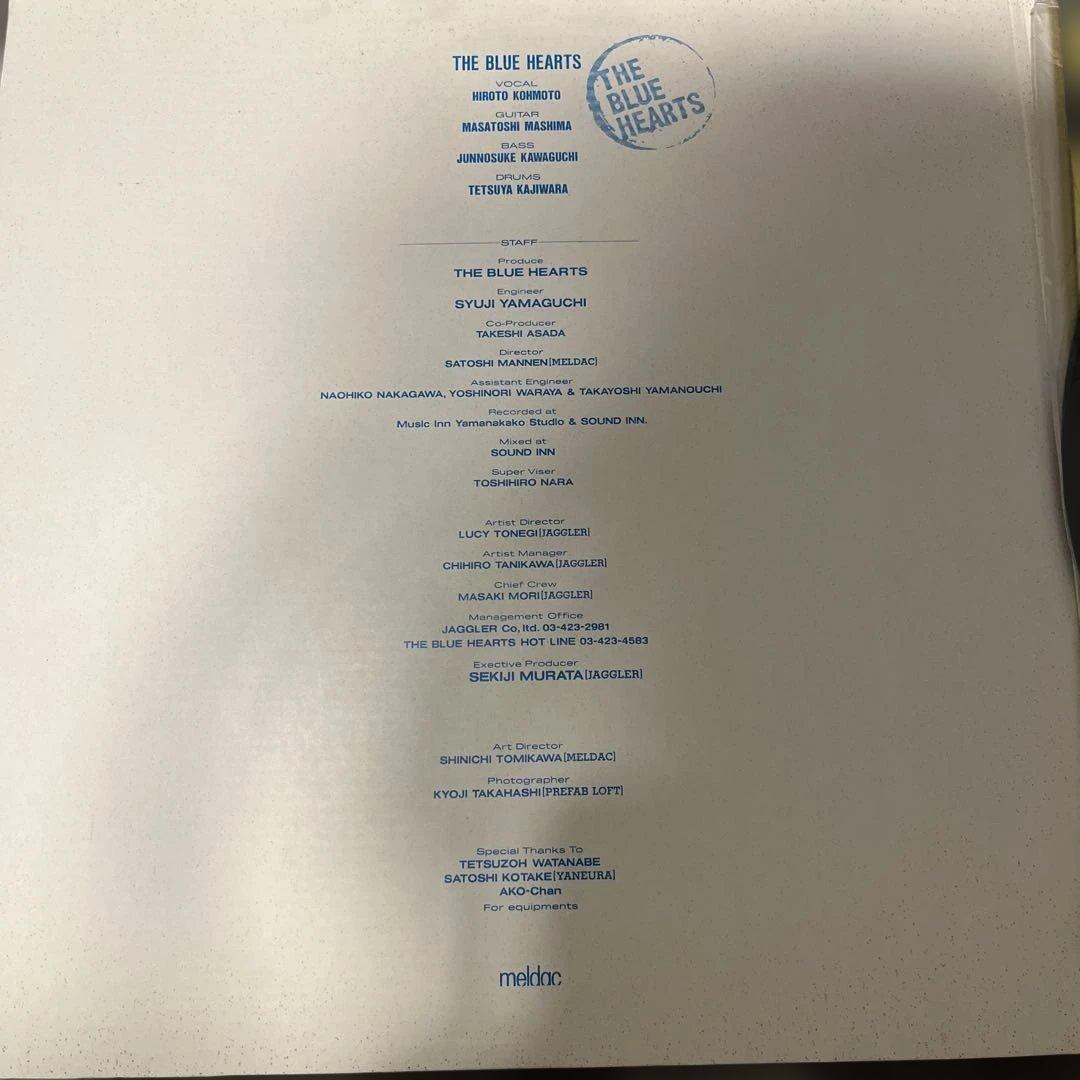 LPレコード　ＴＨＥ　ＢＬＵＥ　ＨＥＡＲＴＳ　初回限定ダンボールジャケット