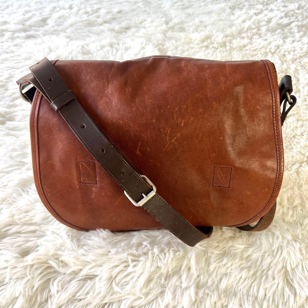 MARGARET HOWELL PORTER レザー ショルダーバッグ